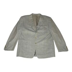 Pal Zileri Loro Piana Super 110s Wool Blazer Tan 3-Button Sport Coat Italy 44R